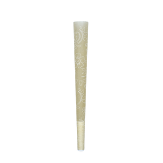 109mm Laser Engraved Cermaic Tip Pre-Rolled Cones - Flower Pattern